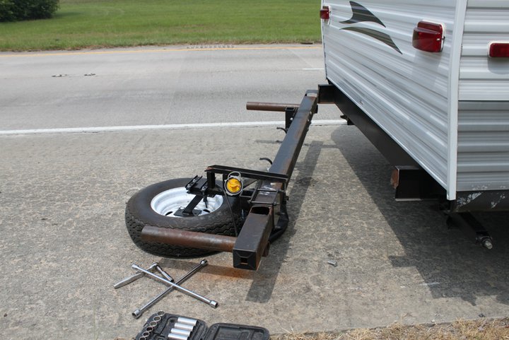trailer bumper bike rack